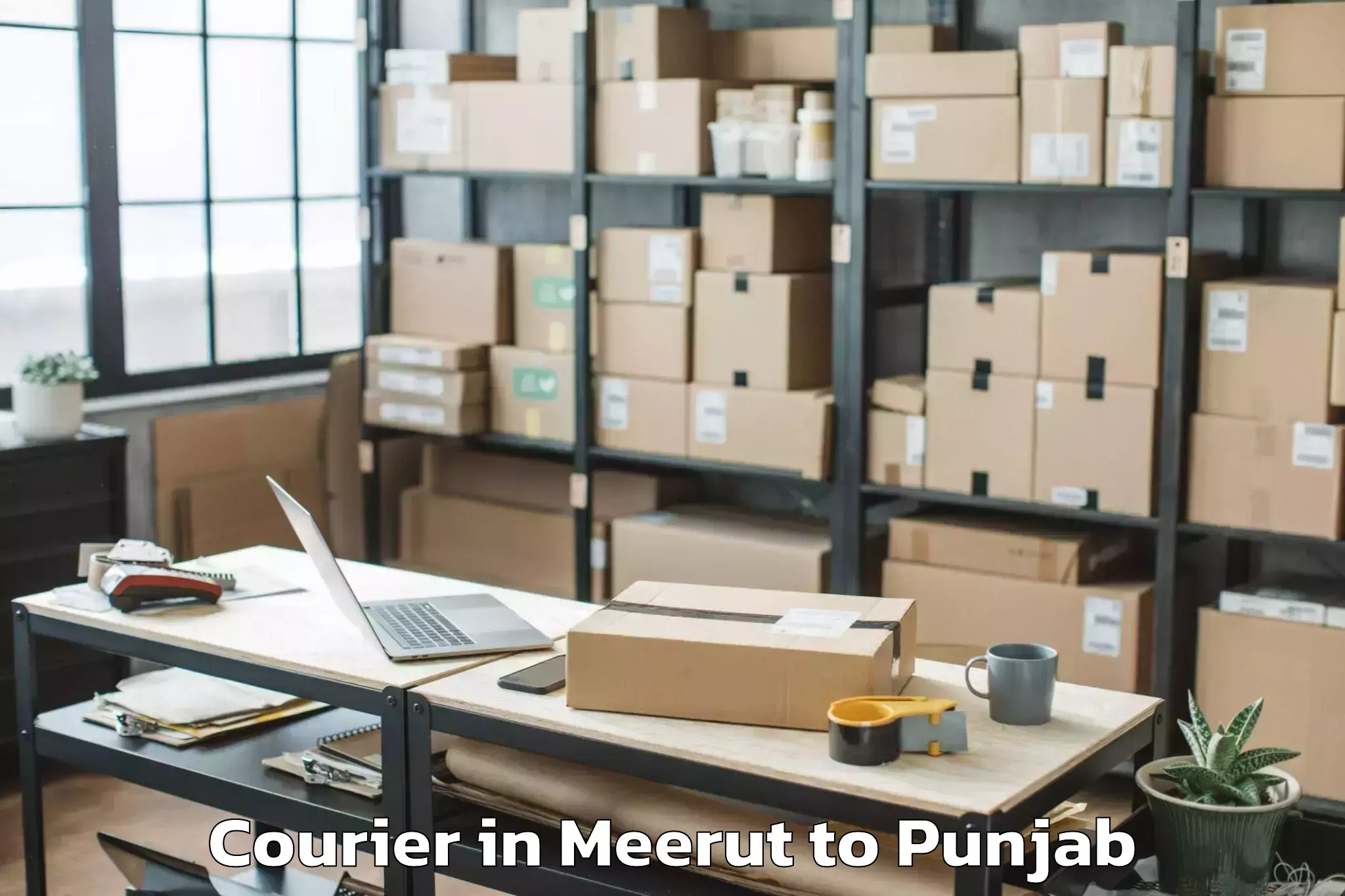 Leading Meerut to Garhdiwala Courier Provider